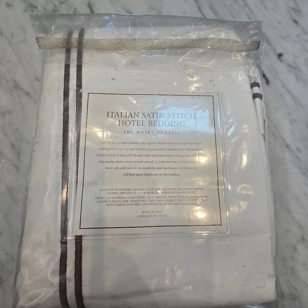 Restoration Hardware NWT Italian Satin Full Bedskirt